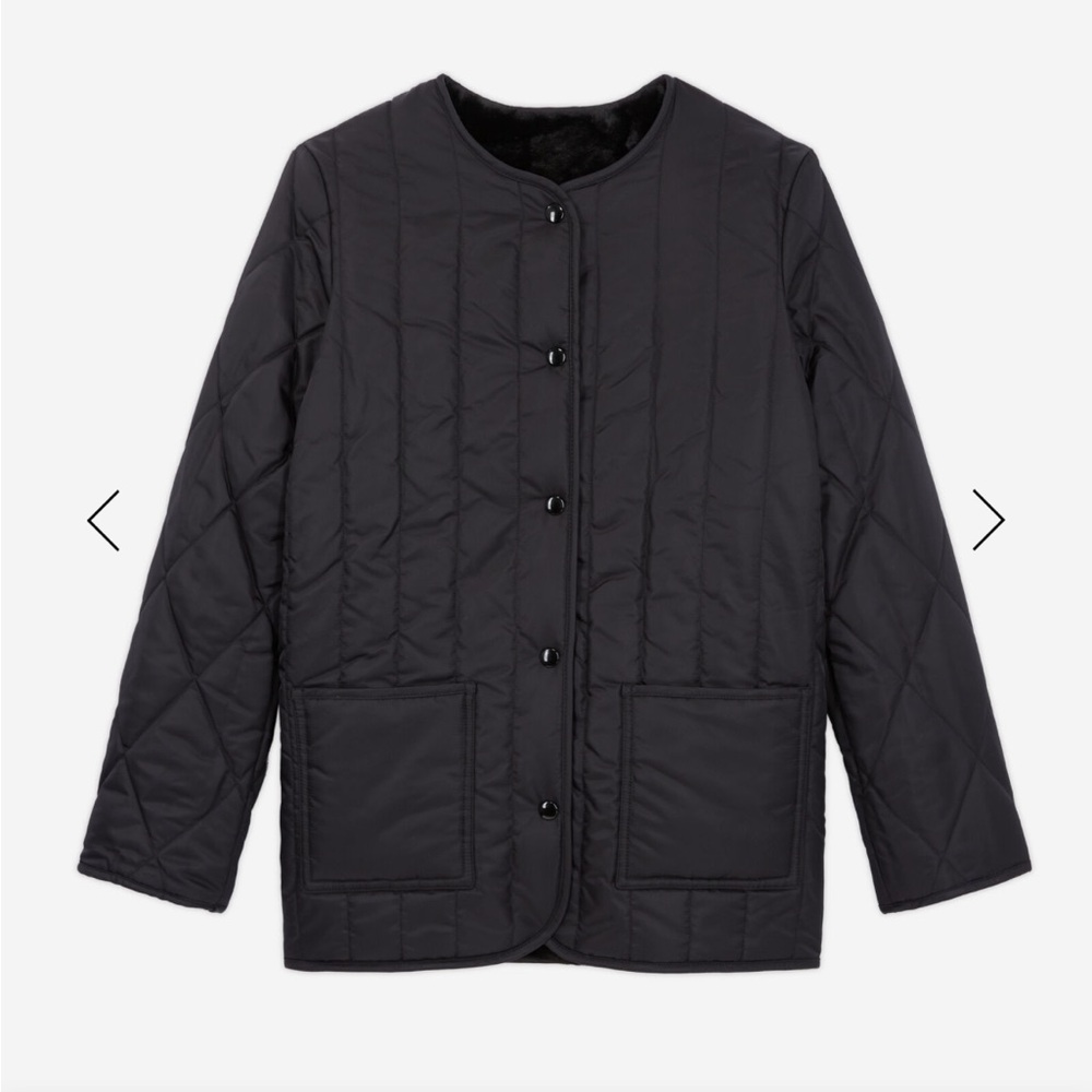 NWT The Kooples BLACK REVERSIBLE FAUX FUR JACKET - sold out everywhere